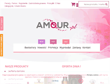 Tablet Screenshot of amour.pl