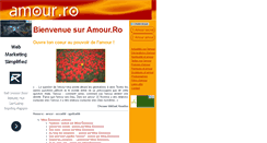 Desktop Screenshot of amour.ro